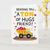 Ton Of Hugs For A Friend Card Kaart (Gele Bloem)