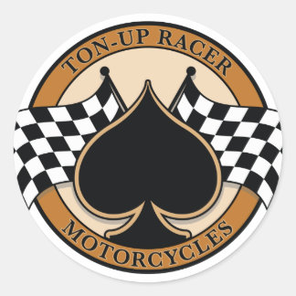 Ton-up Racer Ronde Sticker