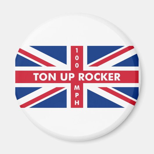 Ton Up Rocker Magneet (Voorkant)