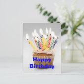 Ton van kaarsen Verjaardag Groeten Briefkaart (Staand voorkant)