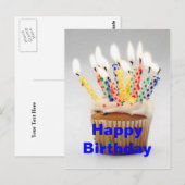 Ton van kaarsen Verjaardag Groeten Briefkaart (Voorkant / Achterkant)