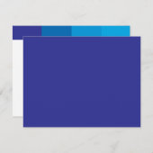 Tonal Blue Bar Mitzvah Antwoord (Voorkant / Achterkant)