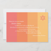 Tonal Citrus Bat Mitzvah-uitnodiging Kaart (Voorkant)