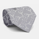 Tonal Elegance Silver FATHER VAN HET BRIDE-Stropda Stropdas (Opgerold)