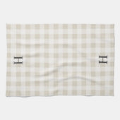 Tonal Farmhouse Pset Monogram Theedoek (Horizontaal)