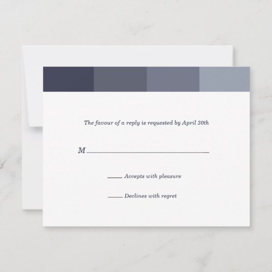 Tonal Grey Bar Mitzvah Antwoord (Achterkant)