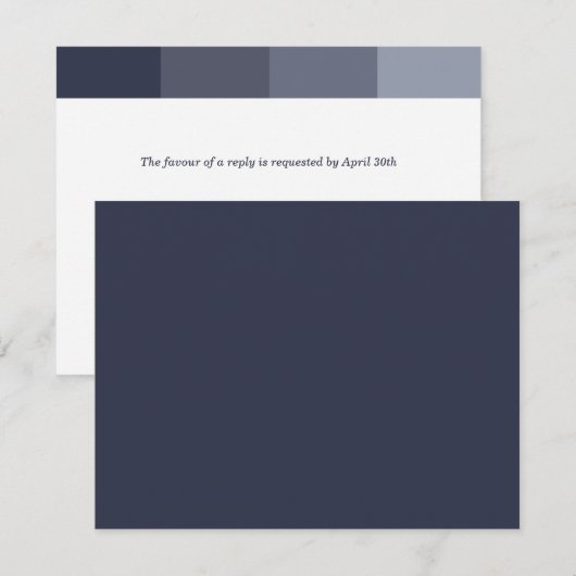 Tonal Grey Bar Mitzvah Antwoord (Voorkant / Achterkant)