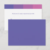 Tonal Paars Bat Mitzvah Antwoord (Voorkant / Achterkant)