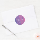 Tonal Paarse Bat Mitzvah sticker (Envelop)