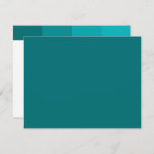 Tonal Seagreen Bar Mitzvah Antwoord (Voorkant / Achterkant)