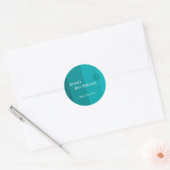 Tonal Seagreen Bar Mitzvah sticker (Envelop)