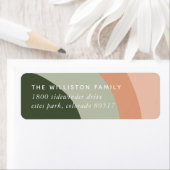 Tonal Stripes Modern Return Address Label (Insitu)