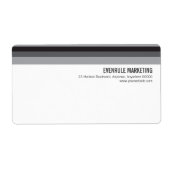 Tonal Stripes Shipping Label (Voorkant)