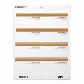 Tonal Stripes Shipping Label (Full Sheet)