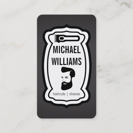 tondeuse | Baard Man | kapper Visitekaartje (Voorkant)