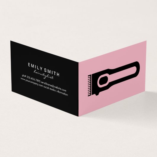 tondeuse | kapper | Haarstylist visitekaartje (Buitenkant)