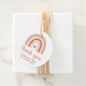 Tone Boho regenboog verjaardagsfeestje dank u Bedankjes Labels (In situ)