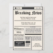 Tone Chic Retro mannen volwassen krant 30e verjaar Kaart (Voorkant)