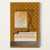 Tone-on-Tone Polka Dots - Gepersonaliseerd - Oker Notitieboek (Achterkant)