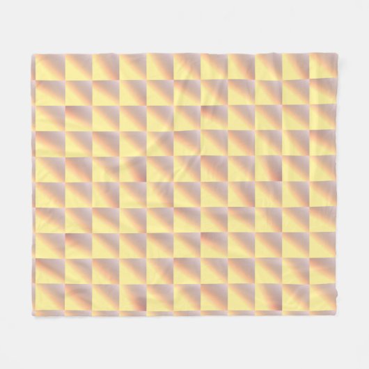 Tone-on-tone Squares. Fleece Deken (Voorkant (Horizontaal))