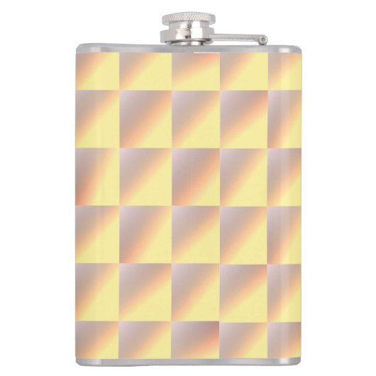 Tone-on-tone squares. heupfles (Achterkant)