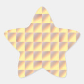 Tone-on-tone Squares. Ster Sticker (Voorkant)