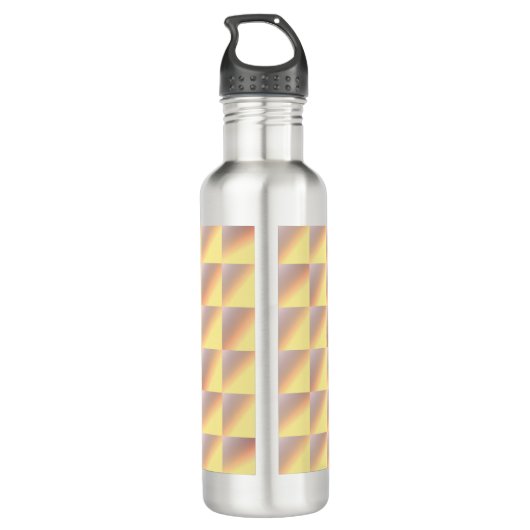 Tone-on-tone squares. waterfles  (Achterkant)