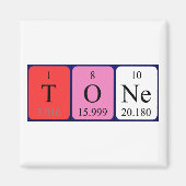 Tone periodieke table name magnet (Voorkant)