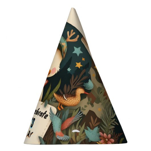 Tone Wild Camo Oh Deer Eend jacht 1e verjaardag Feesthoedjes (Rechts)