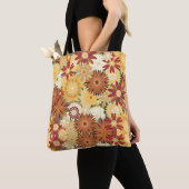 Toned Flowers Artistic Minimal Floral Tote Bag (Dichtbij)