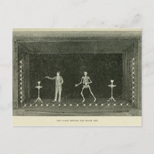 toneelinstelling voor zwarte kunst briefkaart (Voorkant)