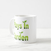 toneelstukken in de tuin #2 koffiemok (Voorkant links)