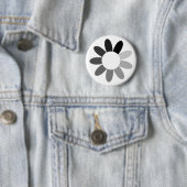 toneflower (kleur) ronde button 5,7 cm (In situ)