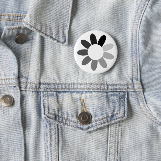 toneflower (kleur) ronde button 5,7 cm (In situ)