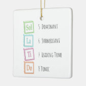 Tonen van de Scale Solfege Musical Baby Blokken Keramisch Ornament (Links)