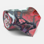 Tonen van roze en grijze marmer-stropdas-kleurstof stropdas (Opgerold)