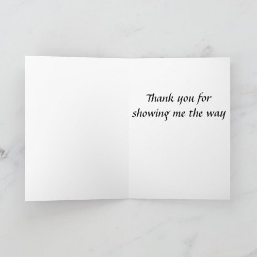 tonend me de manier bedankkaart (Binnen)