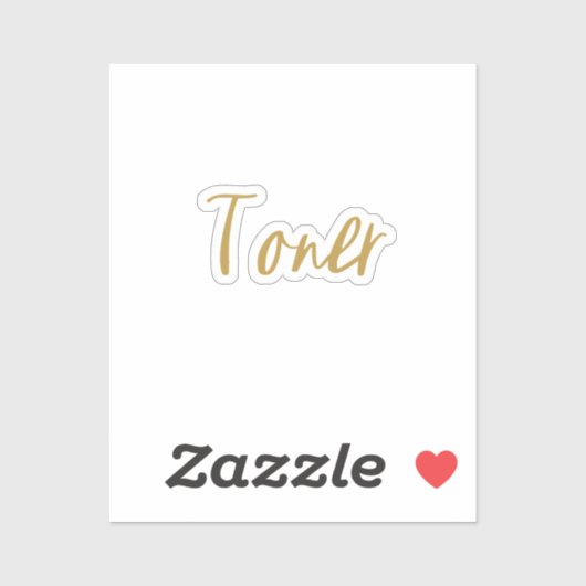 Toner Storage Sticker (Vel)