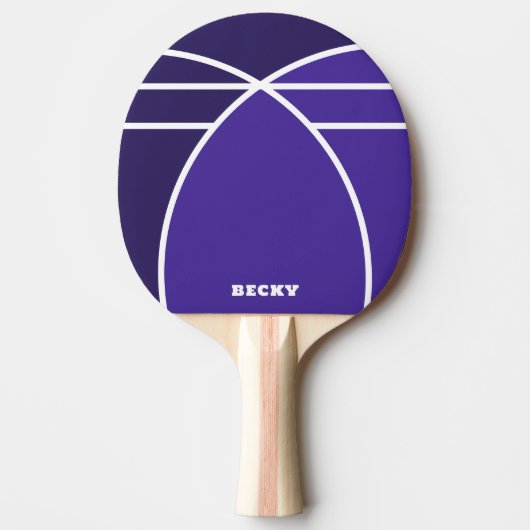 Tones of Blue Personalized Ping Pong Paddle Tafeltennisbatje (Voorkant)