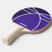 Tones of Blue Personalized Ping Pong Paddle Tafeltennisbatje (Voorkant Gekanteld)