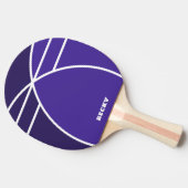 Tones of Blue Personalized Ping Pong Paddle Tafeltennisbatje (Zijkant)