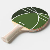 Tones of Green Personalized Ping Pong Paddle Tafeltennisbatje (Voorkant Gekanteld)