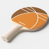 Tones of Orange Personalized Ping Pong Paddle Tafeltennisbatje (Voorkant Gekanteld)