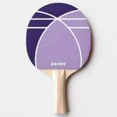 Tones of Purple Personalized Ping Pong Paddle Tafeltennisbatje (Achterkant)
