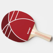 Tones of Red Personalized Ping Pong Paddle Tafeltennisbatje (Zijkant)