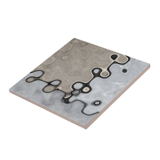 Tones Trendy Muted Earth Tegeltje (Zijkant)