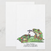 " Tong gebonden kikkers " briefpapier (Voorkant / Achterkant)