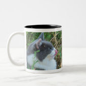 Tong heeft je kat tweekleurige koffiemok (Links)