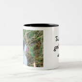 Tong heeft je kat tweekleurige koffiemok (Center)