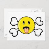 Tong Schedel en Kruisbeenderen Briefkaart (Voorkant / Achterkant)